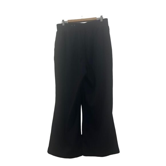 LIVI Pull On Pants Womens 14/16 Black White Stripe Relaxed Straight Leg Stretch - Picture 8 of 12